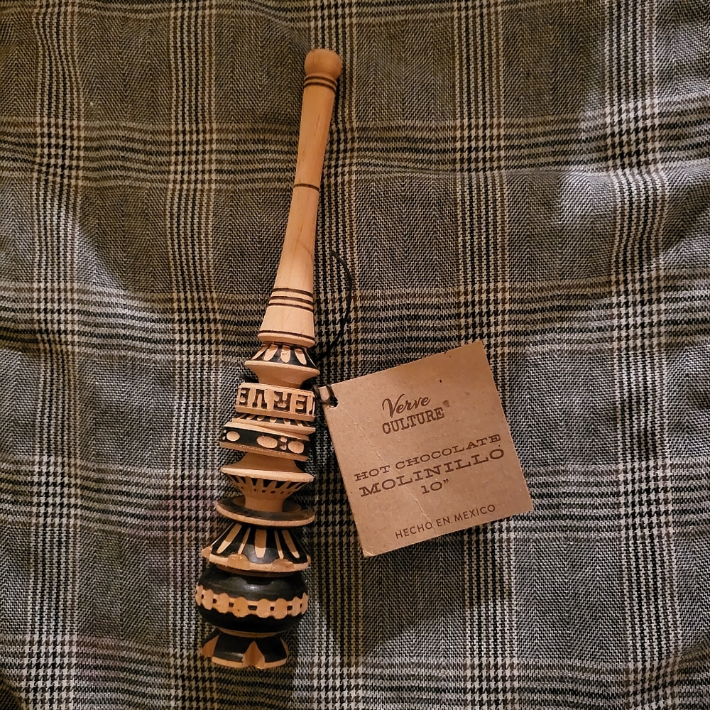 Authentic Mexican Molinillo Hot Chocolate Frother